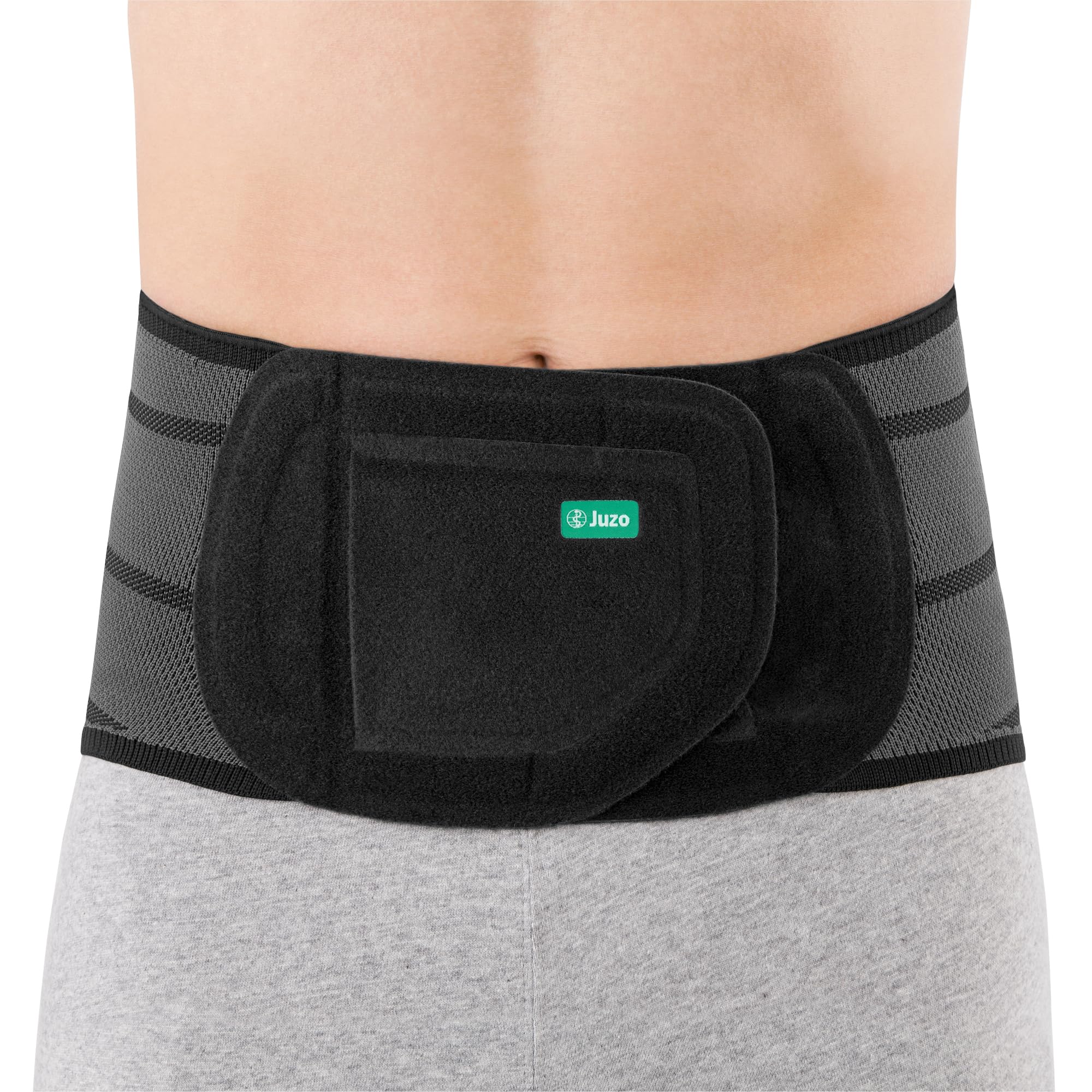 JuzoPro Lumbal Xtec Rückenorthese gerade, Lumbalstützorthese, Rückenstützgürtel mit Kreuzbeinpelotte für Lendenwirbelsäule (LWS), bei Rückenschmerzen, & Bandscheibenproblemen, Herren & Damen