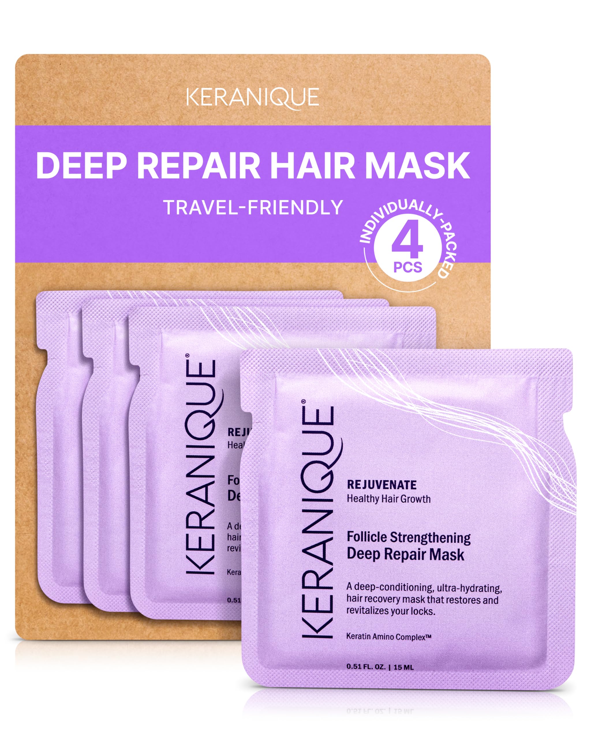 Hair Mask - Deep Repair and Intense Hydration for Damaged, Dry, Fine Hair with Keratin Protein