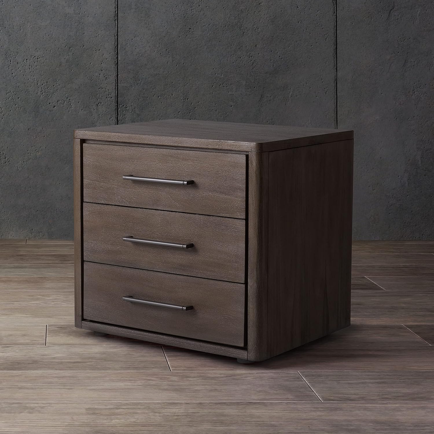 SAFAVIEH Furniture - Rosey 3-Drawer Nightstand - Light Brown - Wood - Classic Storage Design - Ideal for Bedroom, 26" W x 20" D x 24" H - Fully Assembled (SFV7701B)