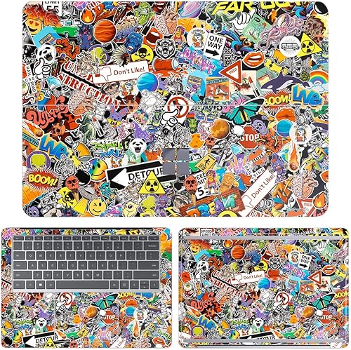 Vista 32 de SopiGuard Adhesivo para Microsoft Surface Laptop Studio 2021, envoltura de vinilo de borde a borde, incluye parte superior, teclado, paneles
