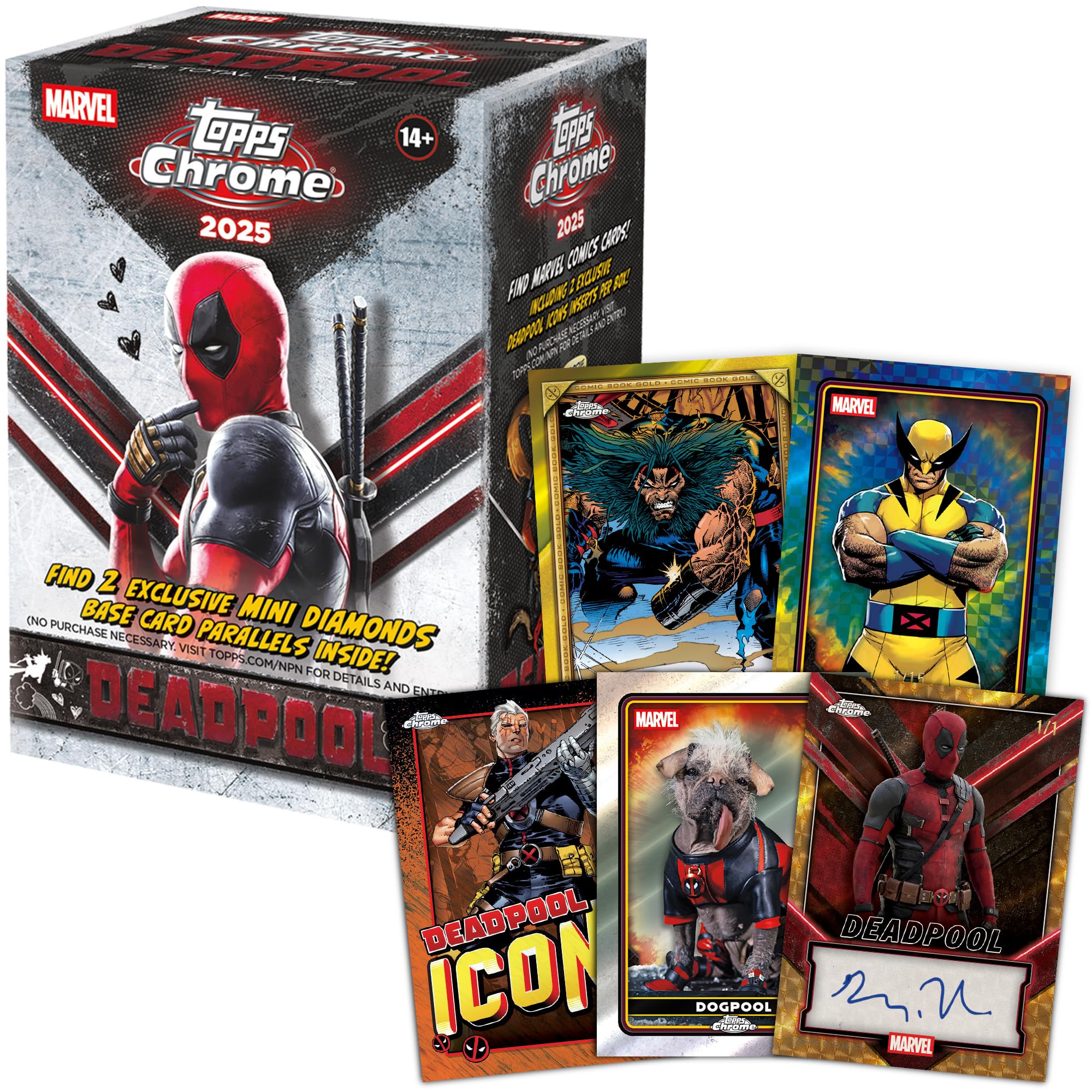 Amazon.com: 2025 Topps Chrome Deadpool - Factory Sealed - Value