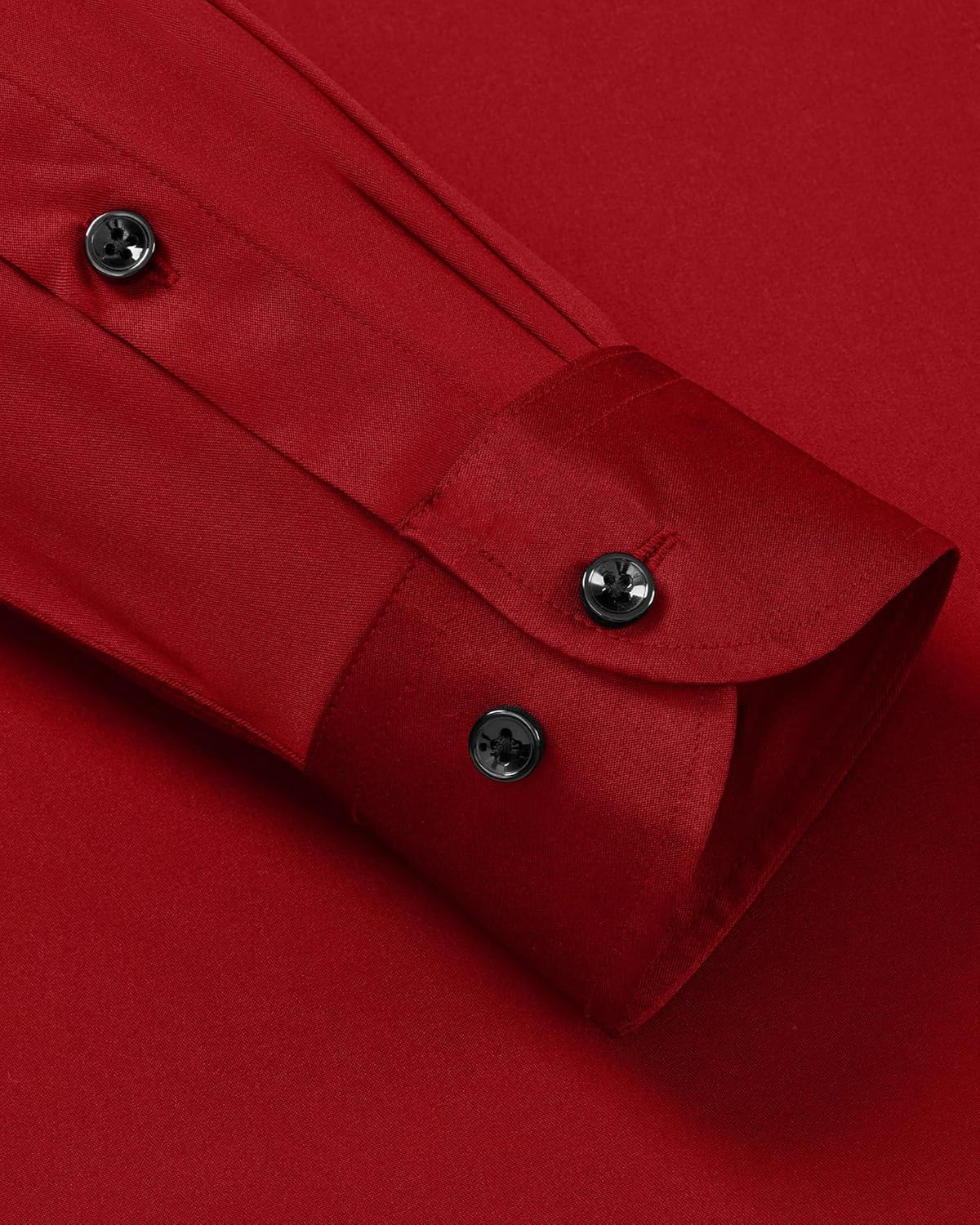 Alimens & Gentle Men's Dress Shirts Long Sleeve Wrinkle Free Stretch Business Casual Wedding Button Down Shirt - Image 4