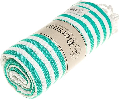 Miniatura 4 de Bersuse Malibu - Toalla turca 100% algodón, de 37 x 70pulgadas