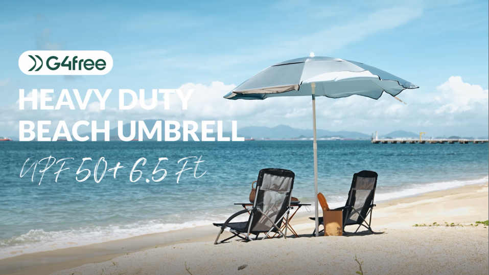 Amazon.com : G4Free Heavy Duty Beach Umbrella for Sand, UPF 50+ UV