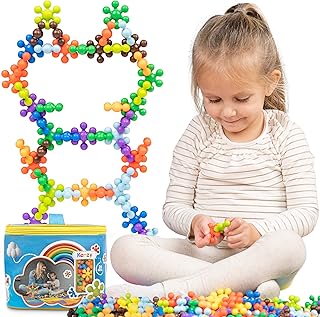 210 Pieces Building Blocks Kids STEM Toys Building Discs Sets Educational Building Toys Interlocking Solid Plastic Toys Sets for Preschool Kids Boys and Girls Aged 3+, Safe Material Creativity