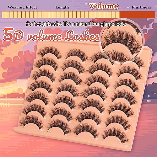 Vista 4 de Pestañas postizas naturales, pestañas postizas esponjosas de ojo de gato, pestañas postizas de rizo CC, pestañas postizas de visón de 0.631