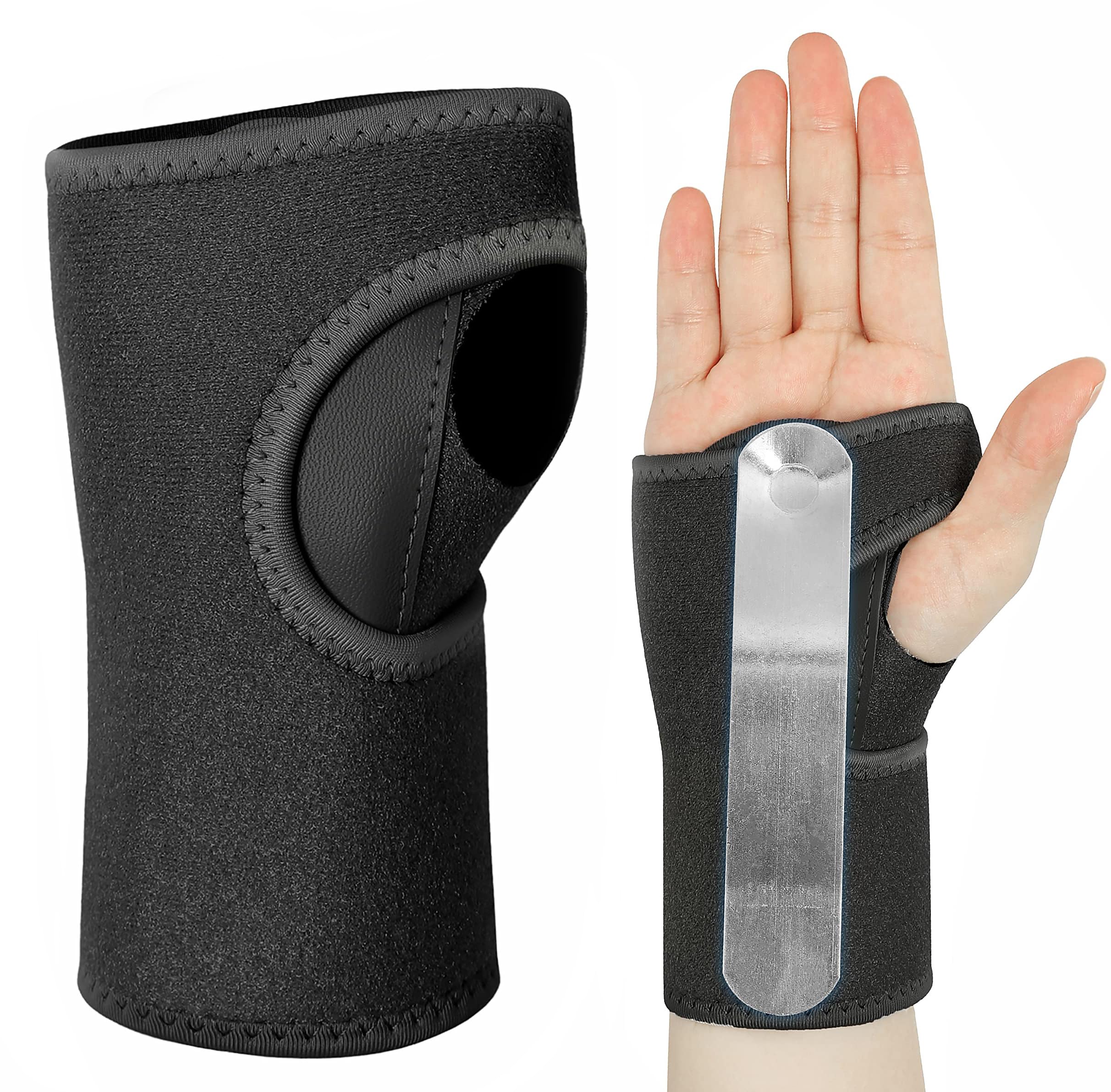 Sweet sevenWrist Brace with Splints for Carpal Tunnel and pain Relief - Adjustable Hand Support for Men, Women, and Youth - Day and night Wear - Right Hand