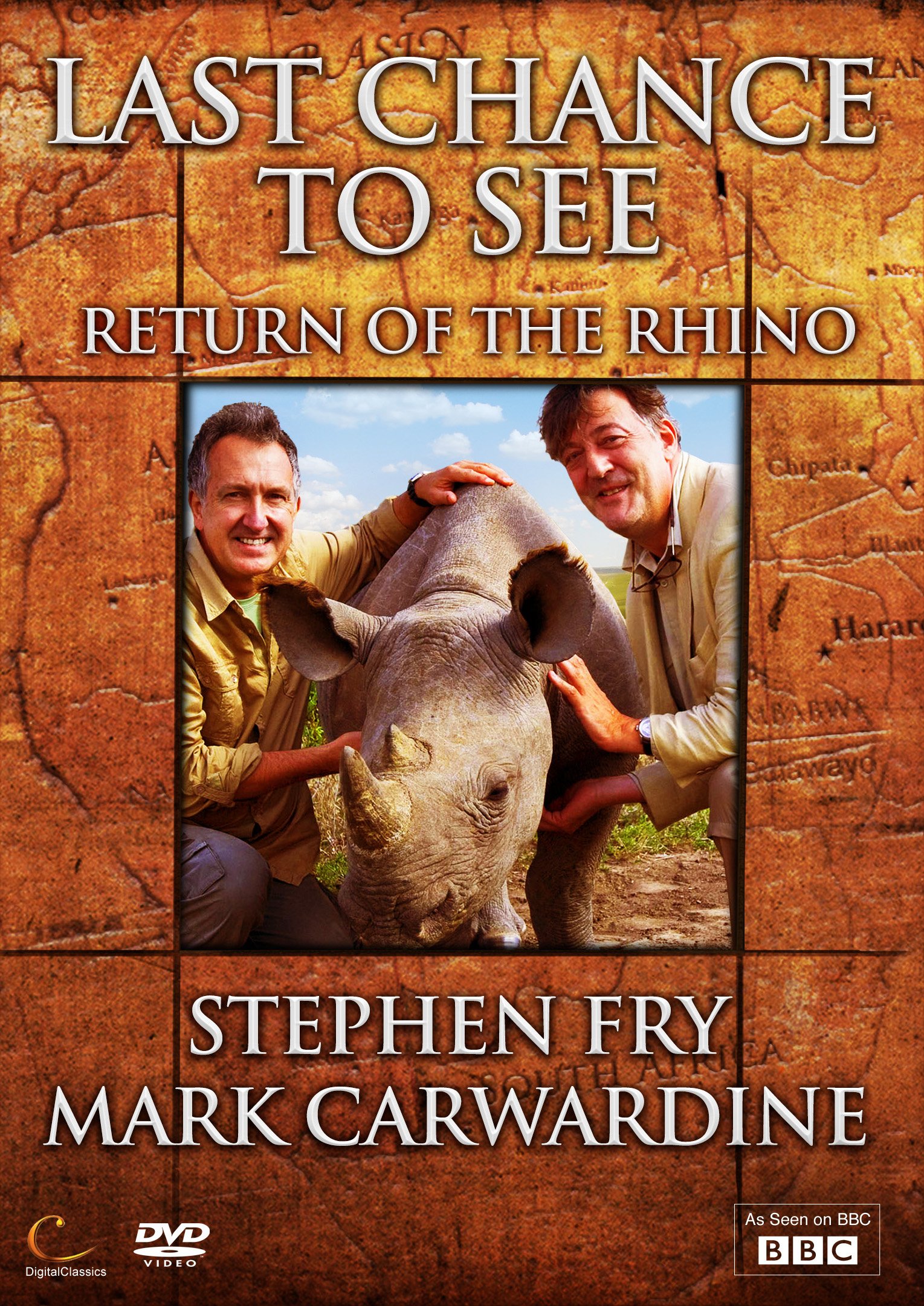 Stephen Fry Last Chance To See DVD importación de Reino Unido sobre el rinoceronte blanco