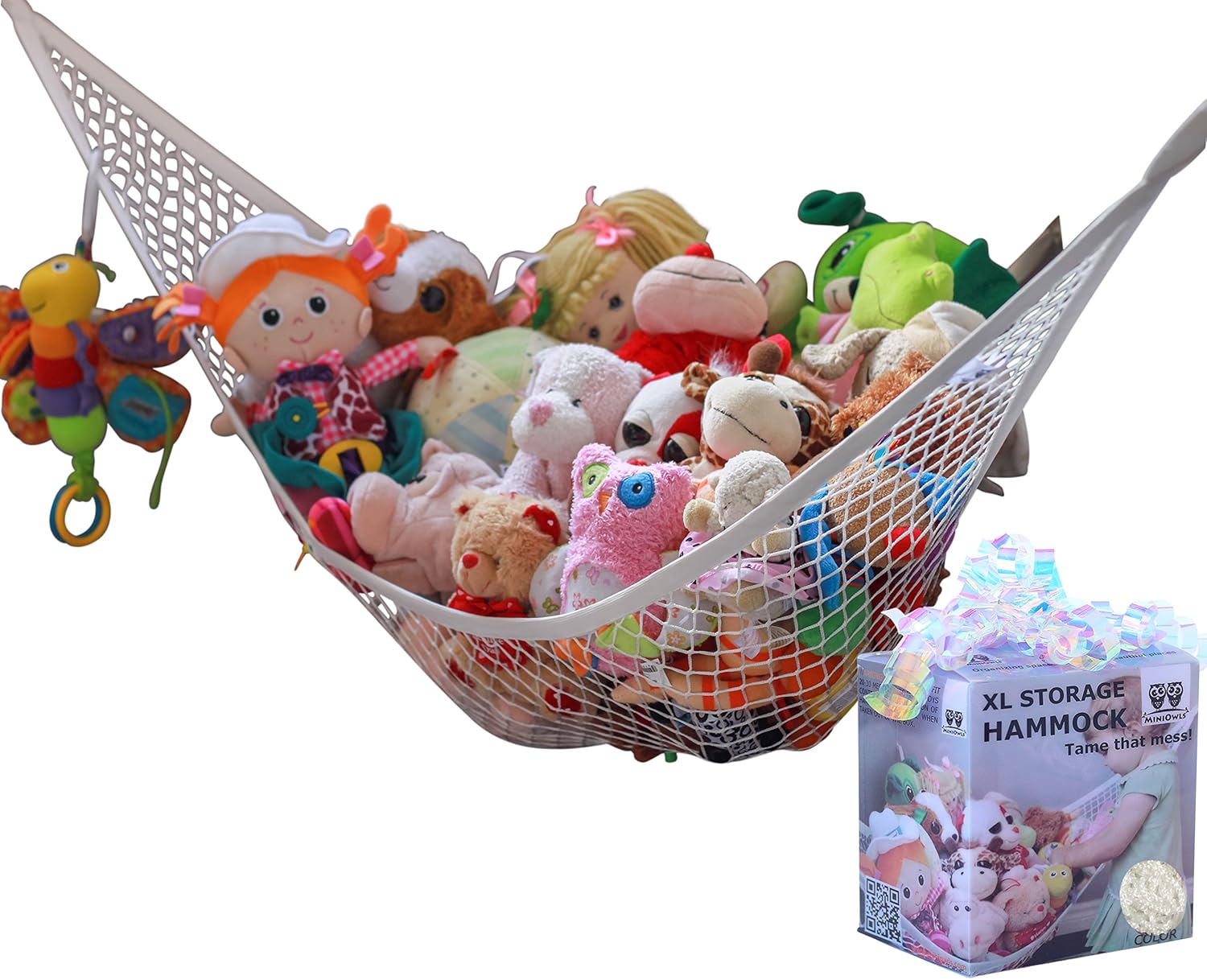 MiniOwls Toy Hammock Stuffed Toys Organizer Ideal
