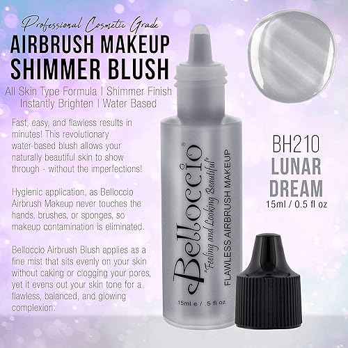 Miniatura 2 de Belloccio 's Professional Flawless Airbrush - Resaltador de maquillaje brillante LUNAR DREAM media onza