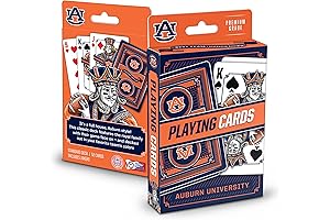 YouTheFan NCAA Classic Series Playing Cards: Collegiate Auburn Tigers Deck, Perfect Game...