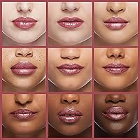 Vista 27 de Revlon - Lápiz labial líquido Overtime con brillo de labios transparente, maquillaje facial ColorStay, doble extremo con vitamina E en ciruela/baya