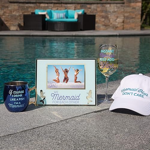 Miniatura 9 de Pavilion - Mermaid Girl - Instant Mermaid Just Add Wine - Copa de vino de cristal de 12 onzas