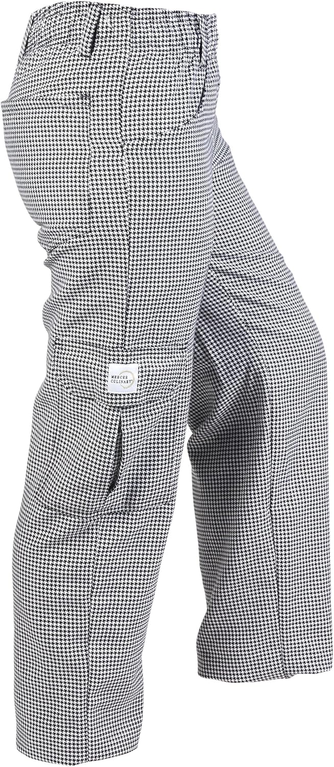 Mercer Culinary womens Cargo chefs pants, Black/White, XX-Small US: Clothing, Shoes & Jewelry