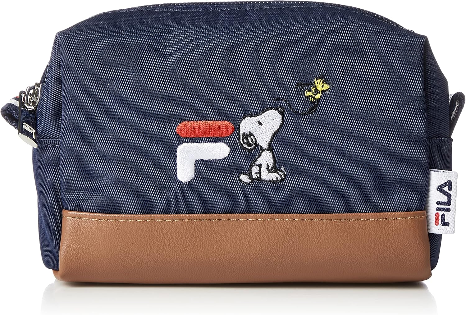 [フィラ] ポーチ レディース かわいい スヌーピーコラボ ロゴ刺繍 小物入れ 化粧ポーチ マルチポーチ メイクポーチ コスメポーチ プレゼント ミニポーチ FP5003