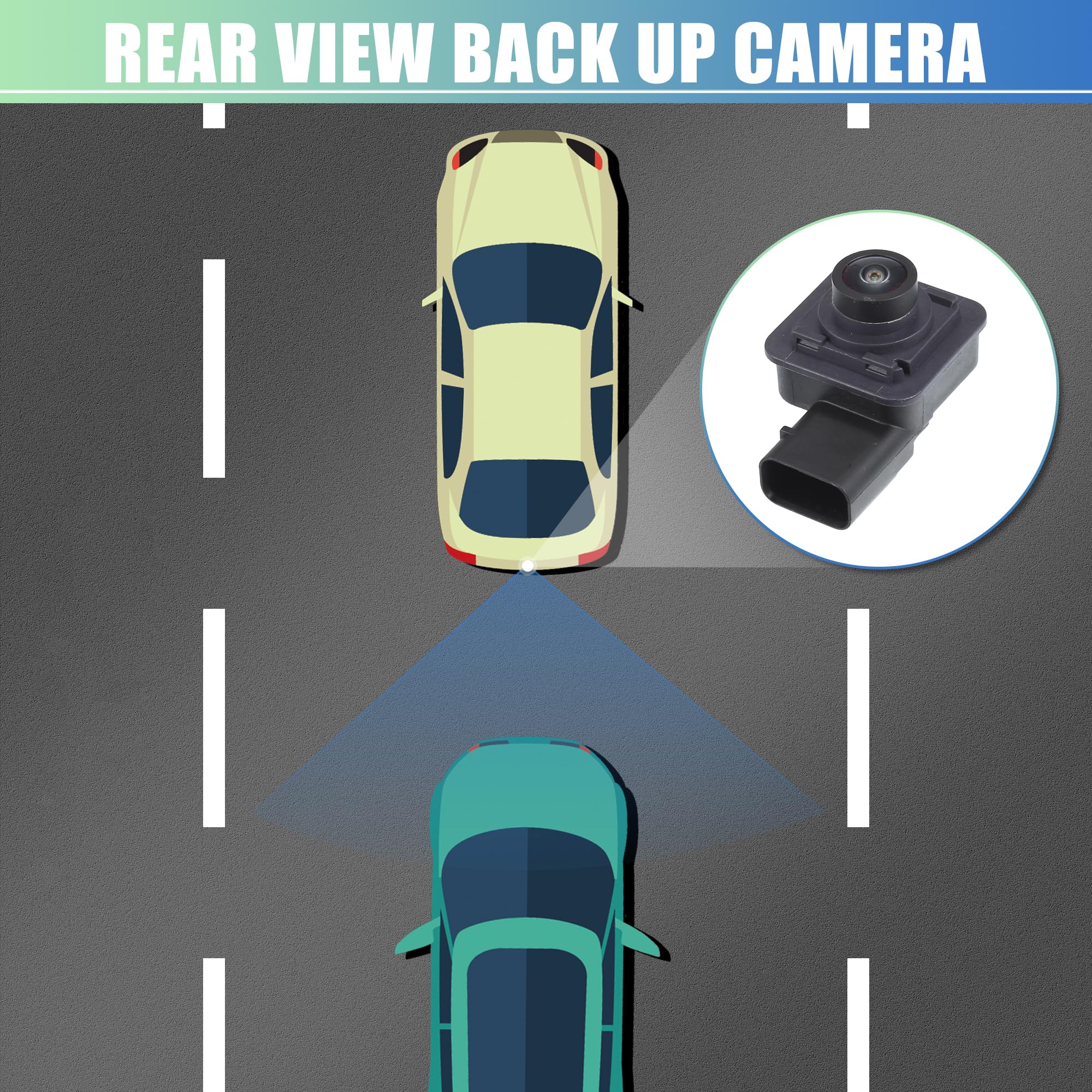 X AUTOHAUX Rear View Backup Camera For Ford Explorer 2016-2019 - Black Replacement Camera