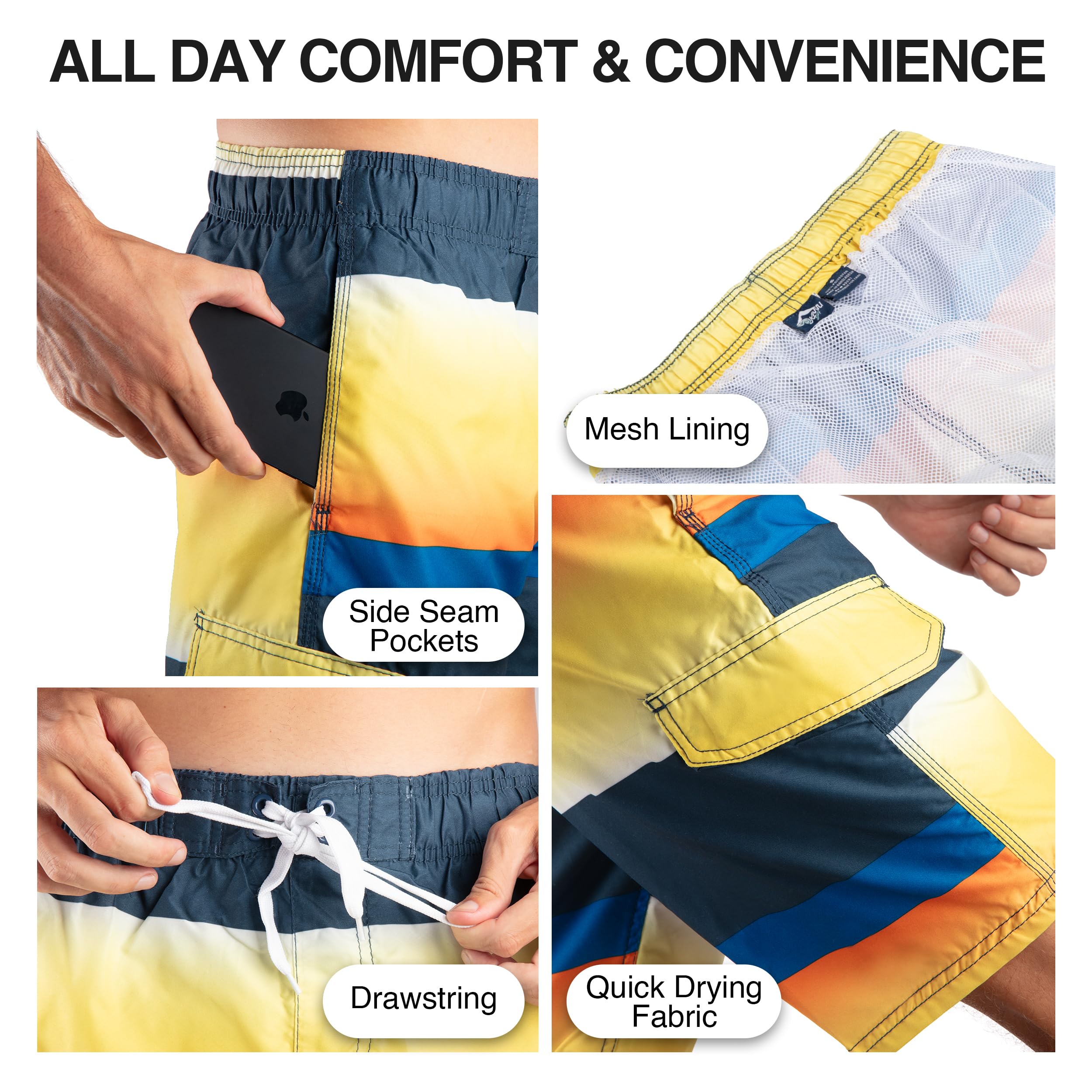 Kanu Surf Bellaire Badehose (Normale Und Erweiterte Größen) Bañador para Hombre