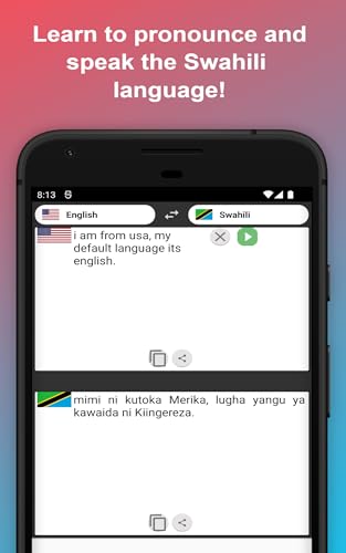 English to Swahili Translator to Translate to for Free on Telephone and Tablet