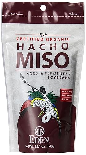 Miniatura 4 de Eden Hacho Miso orgánico tradicionalmente fabricado en Japón soja koji rico en umami rojo oscuro 121 onzas