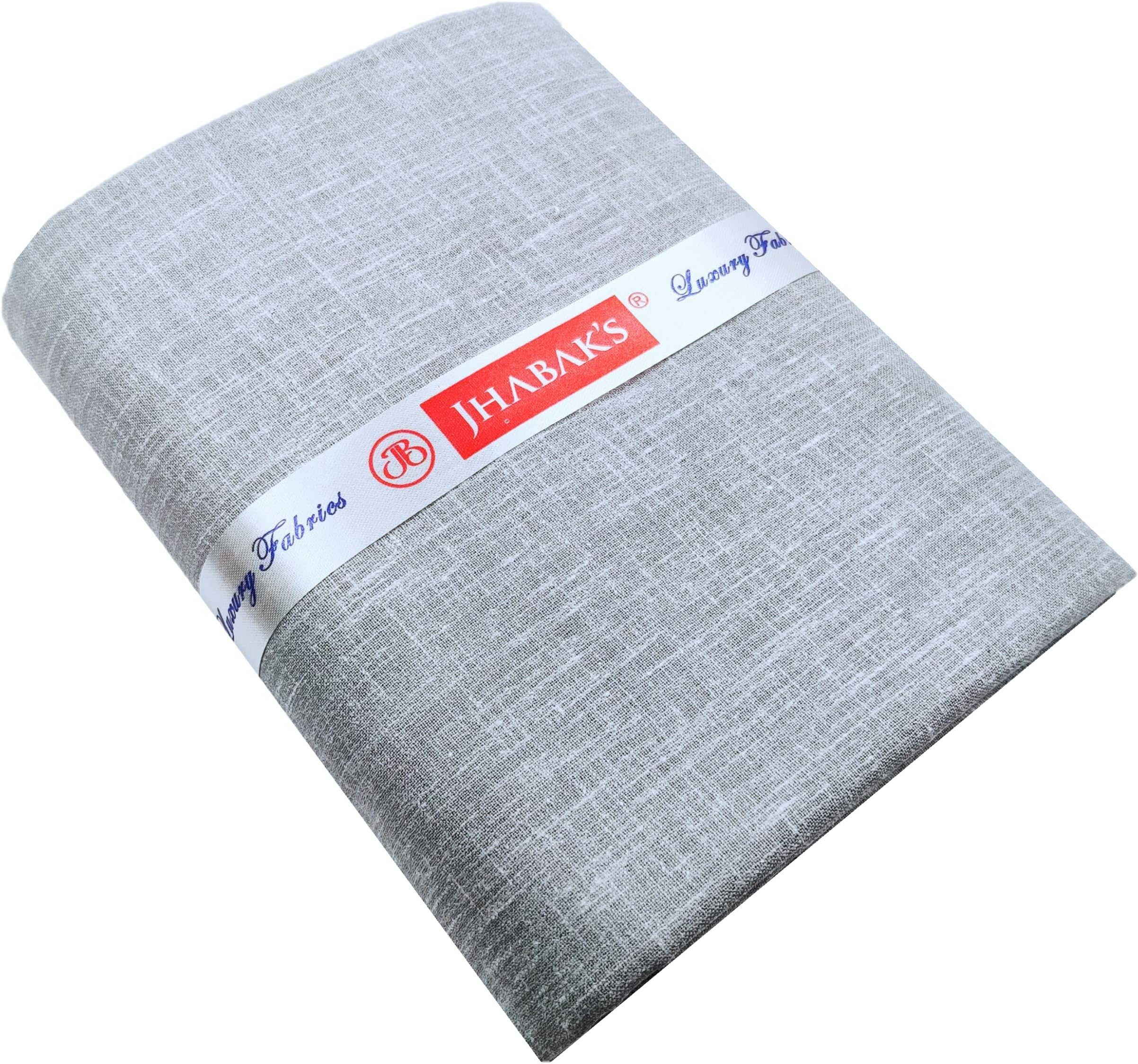 Premium Unstitched Shirt Fabric for Men - Cotton Linen Blend Material