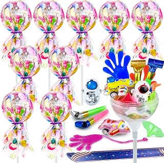 10 Pack Giant Lollipop Goodie Bags Fun Party Favors Birthday Return Gifts Classroom Prizes Candy Treats for Events