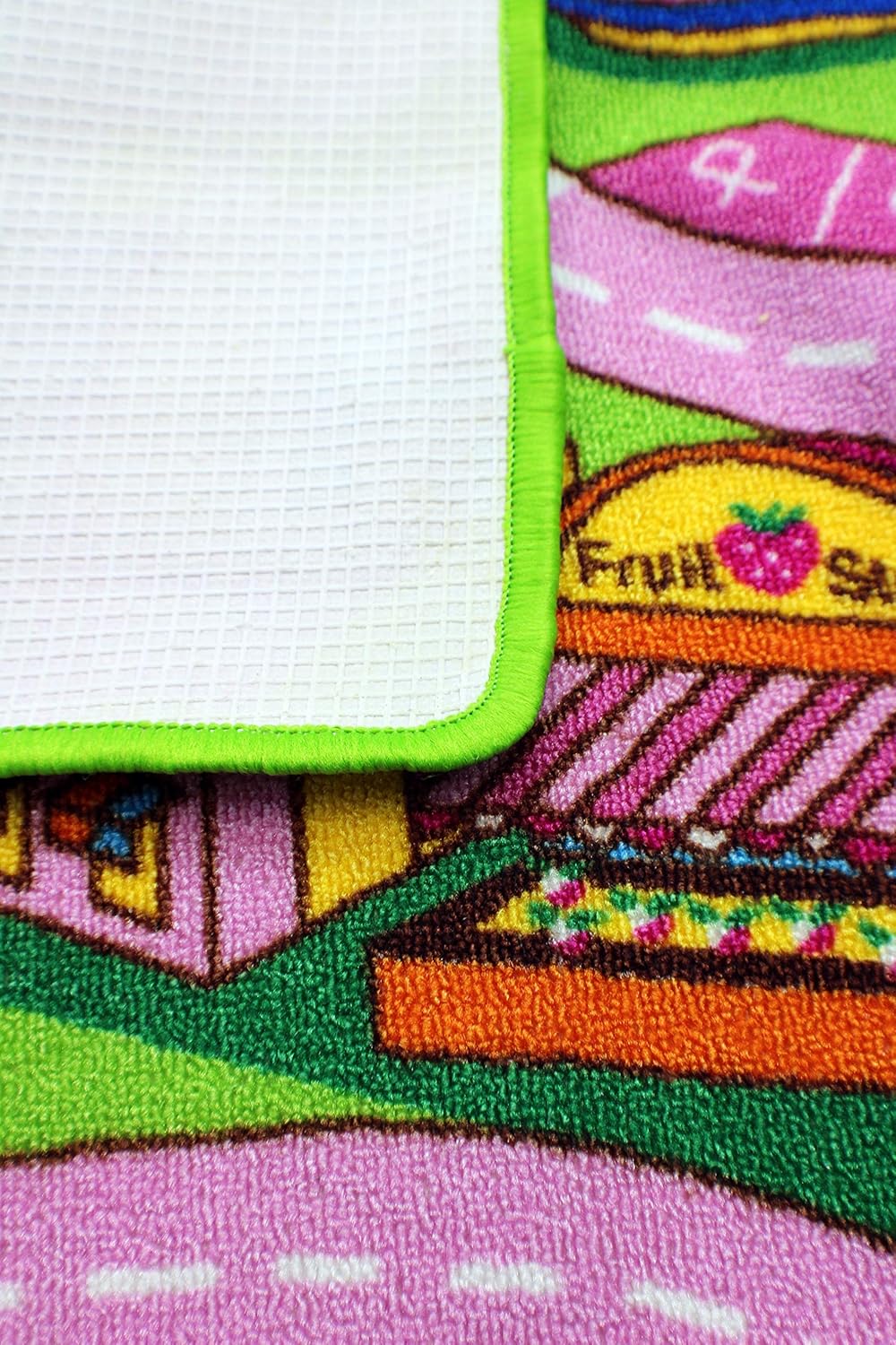 Mybecca Kids Rug 5' x 7' Colorful Fun Land Theme Park Roads Floor Play Children Area Rug Mat for Playroom & Nursery (59" x 82") Ideal Gift for Children Baby Bedroom Play Room Game Play Mat