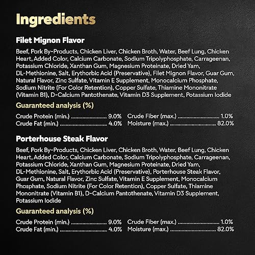 Miniatura 37 de CESAR - Comida húmeda y clásica para perros en un paquete variado de trocitos en salsa de receta de carne de res, filete miñón, pollo a la parrilla