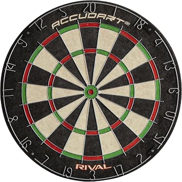 Accudart Rival Bristle Dartboard, 18x1.5 Inch Sisal