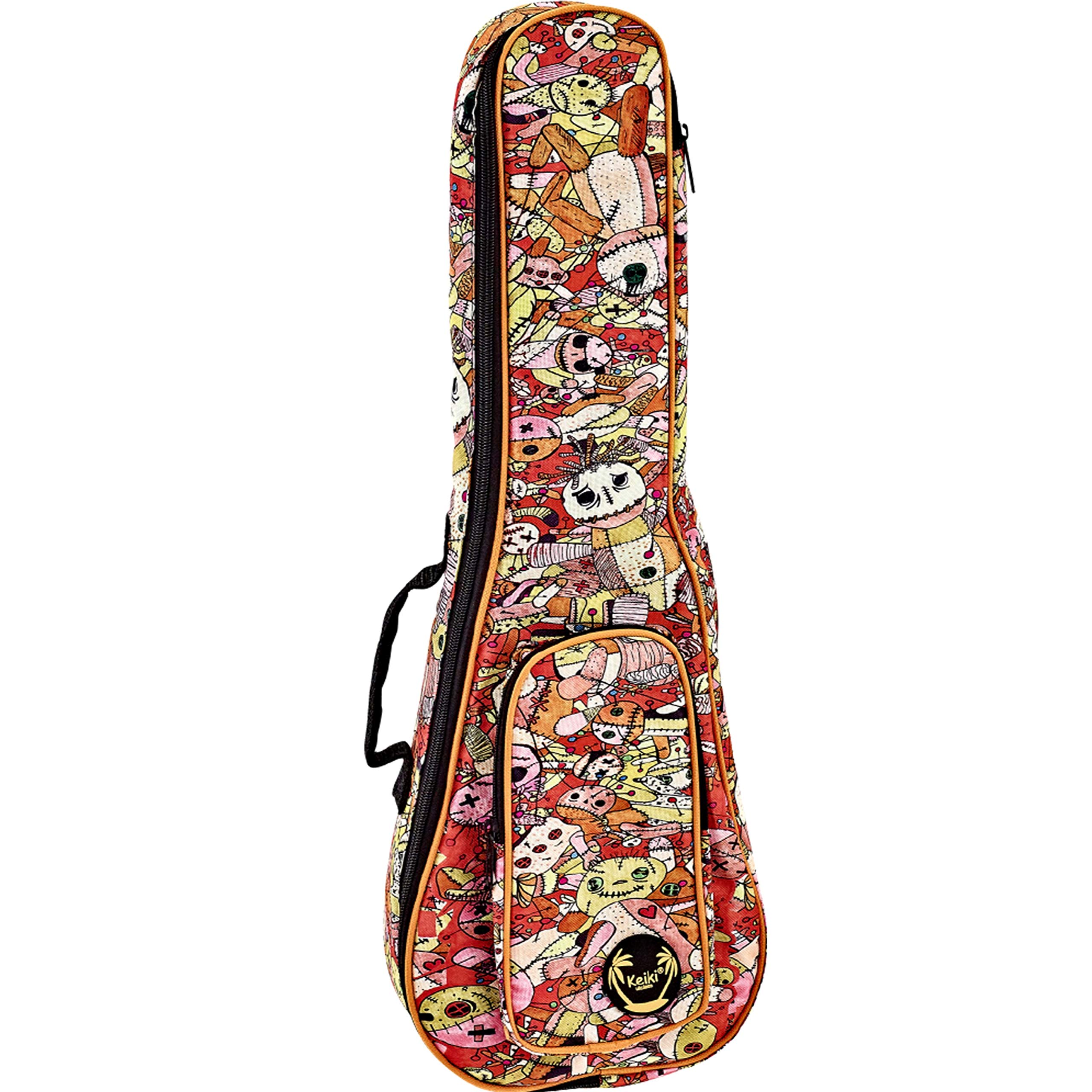 ORTEGA Gigbag for Concert Ukuleles with Shoulder Straps - Voodoo Puppet (KUB-VP-CC)
