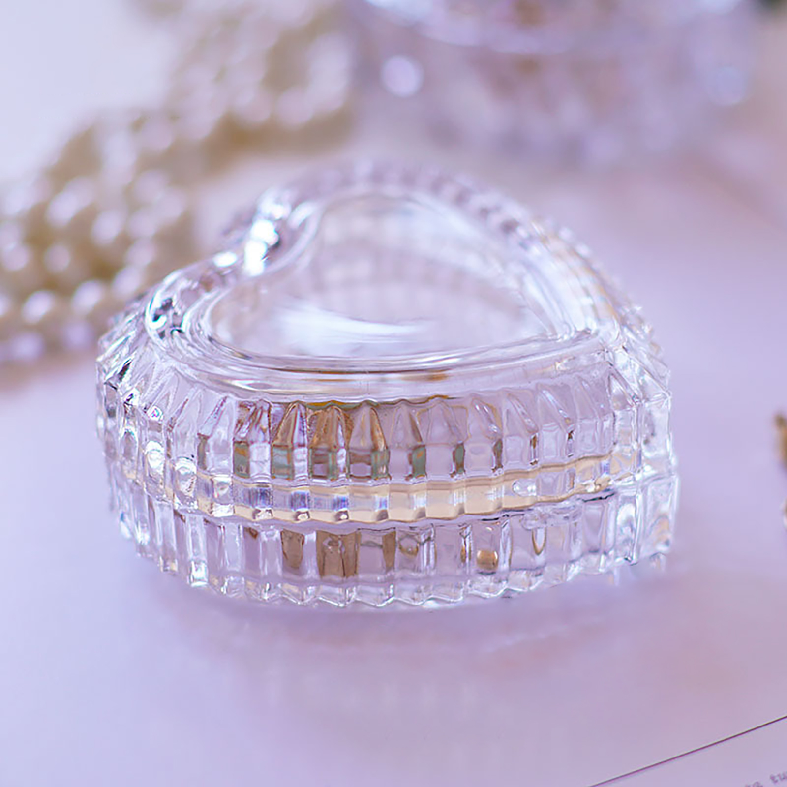 MTJYQYF Boîte à Bijoux Vintage En Verre – Boîte De Présentation En