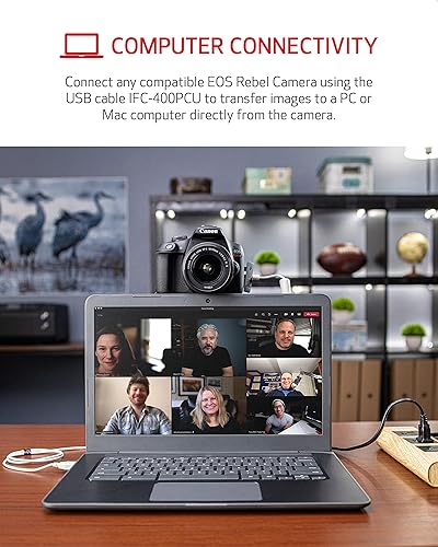 Miniatura 6 de Canon Kit de inicio de accesorios para cámaras web EOS (para cámaras EOS Rebel seleccionadas), compatible con laptop y PC, transmisión de alta