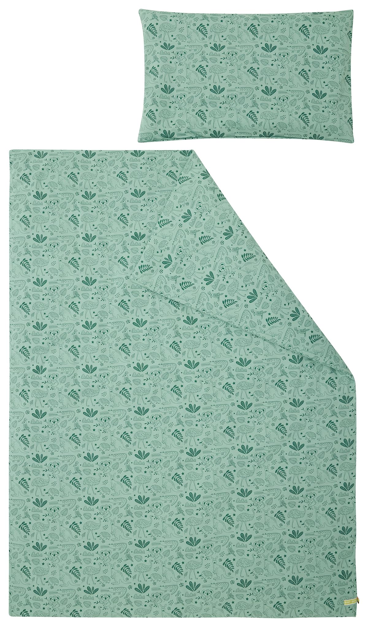 Kinder Jersey Bettwäsche-Set aus Bio Baumwolle 100 x 135cm, Kissen 40 x 60cm, GOTS zertifiziert