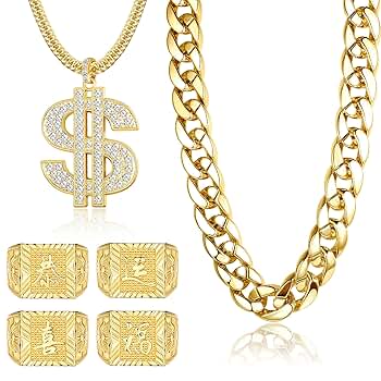 fubu ロゴ 90's ネックレス トップのみ ゴールド Amazon | [ポルケブ.] ビッグネックレス ラッパー フェイク