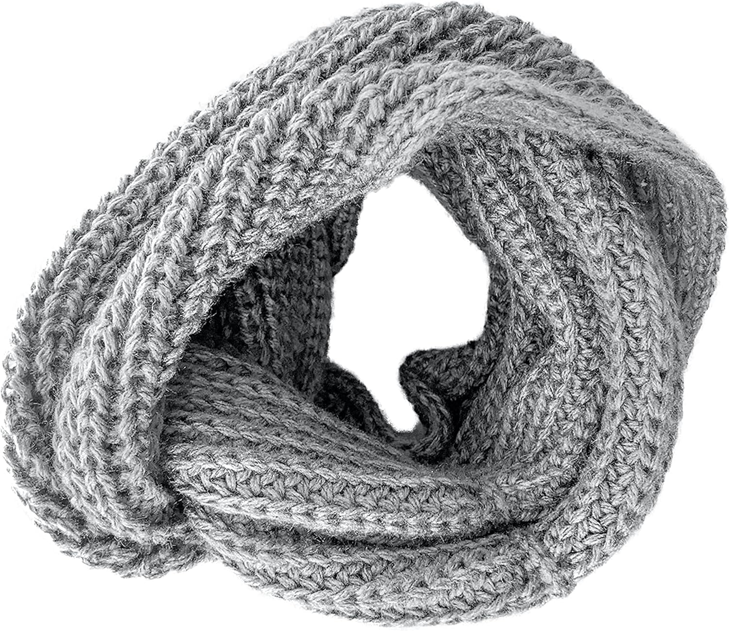 TINKUY PERU Chunky Knitted Scarves, Soft Authentic Peruvian Alpaca Wool Infinity Snood Scarf for Winter, Unisex, One Size, - Image 5