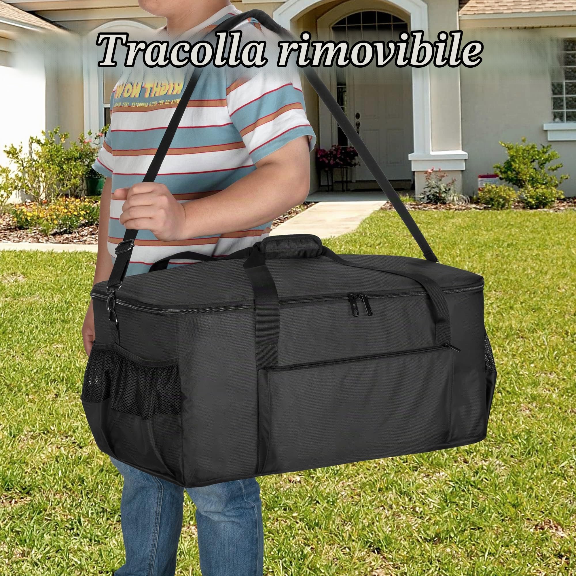 samdew Borsa con Manico per Utensili da Griglia da Campeggio (Design Brevettato)