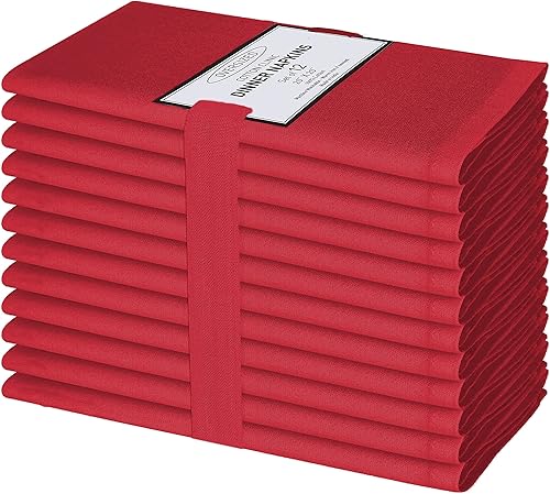 Cotton Clinic Servilletas de tela Servilletas de mesa perfectas para uso diario Suave y duradero lavable Ideal para fiestas, bodas, Navidad,