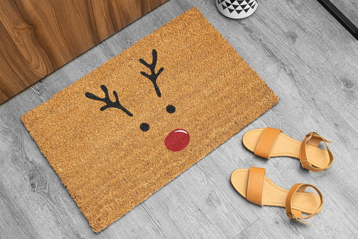 Christmas Doormat, Welcome Mat for Front Door, Outdoor Rug