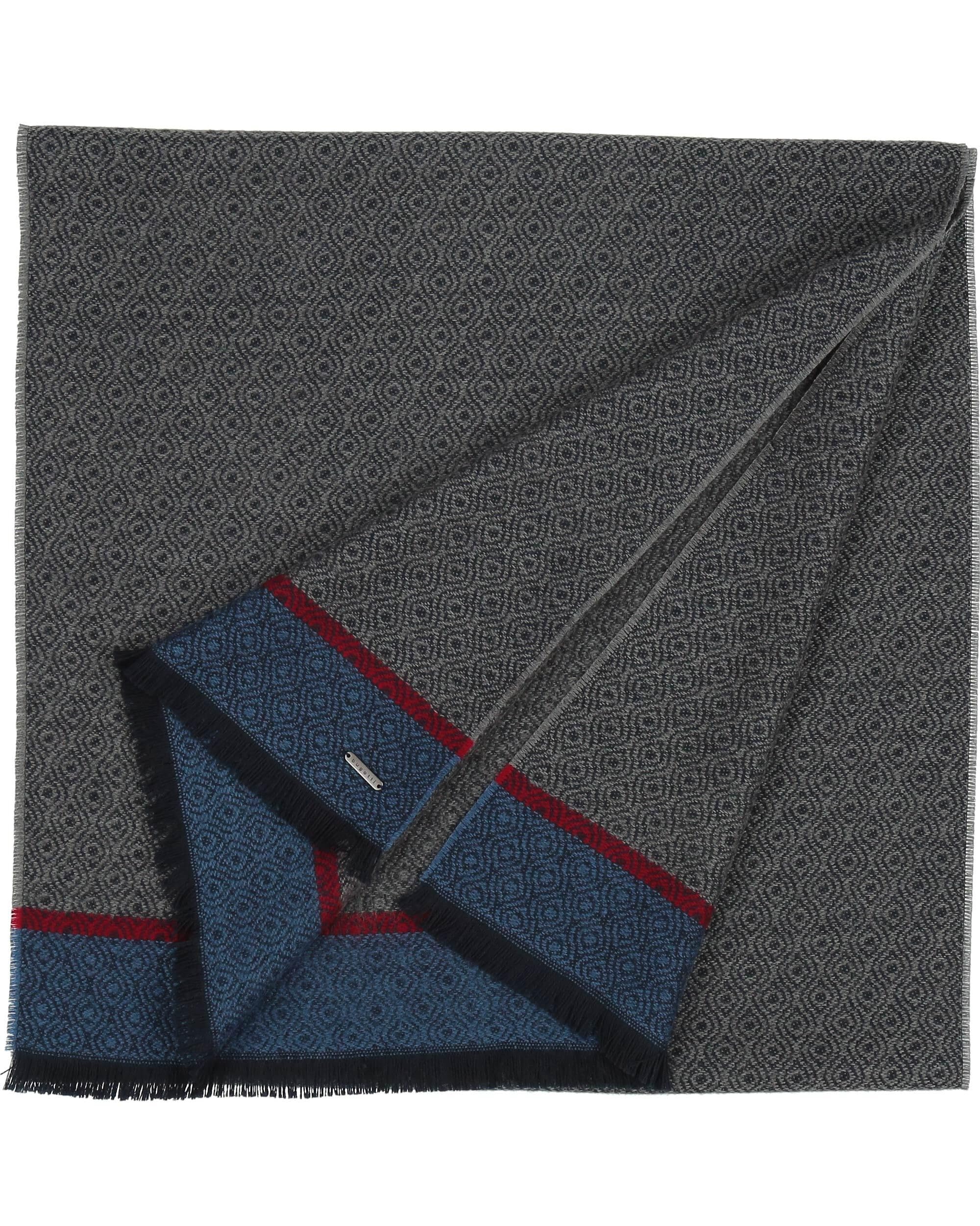 bugatti sciarpa da uomo con strisce in evidenza - 47 x 190 cm - Stola in misto lana