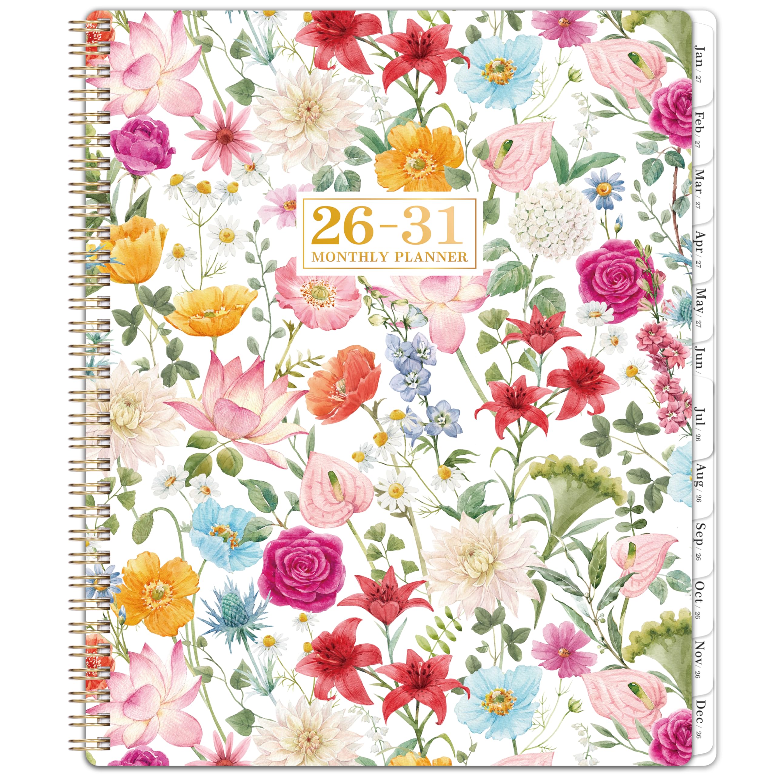 2026-2031 monthly planner/calendar - 5 year monthly planner 2026-2031 from jul. 2026 - jun. 2031, 9" x 11", 60 months calendar, large 5 year planners with tabs, two-side pocket, suitable for long-term planning