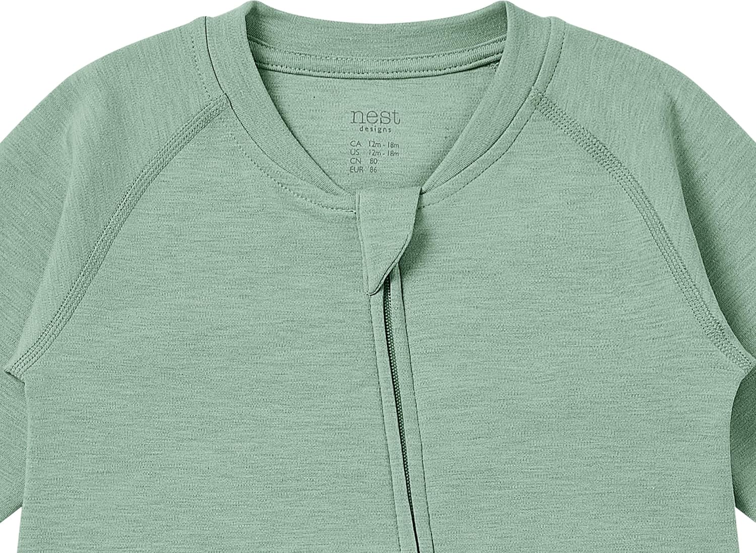 Nest Designs Long Sleeve Footless Sleeper | Viscose Made from Bamboo & Cotton Blend