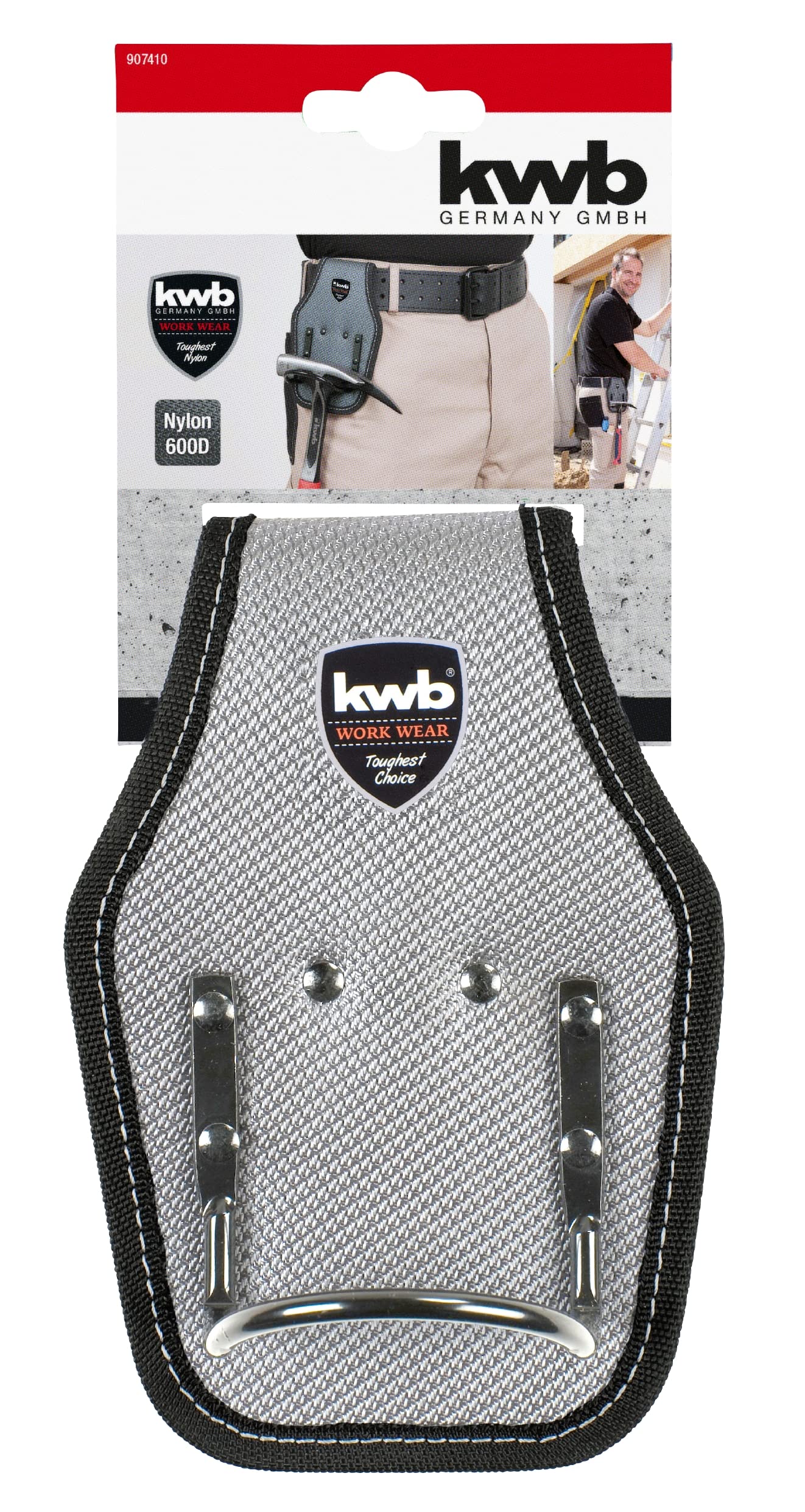 Porte-marteau Ceinture Kwb En Cuir - Étrier Métal Pour Marteaux Et Petites Haches