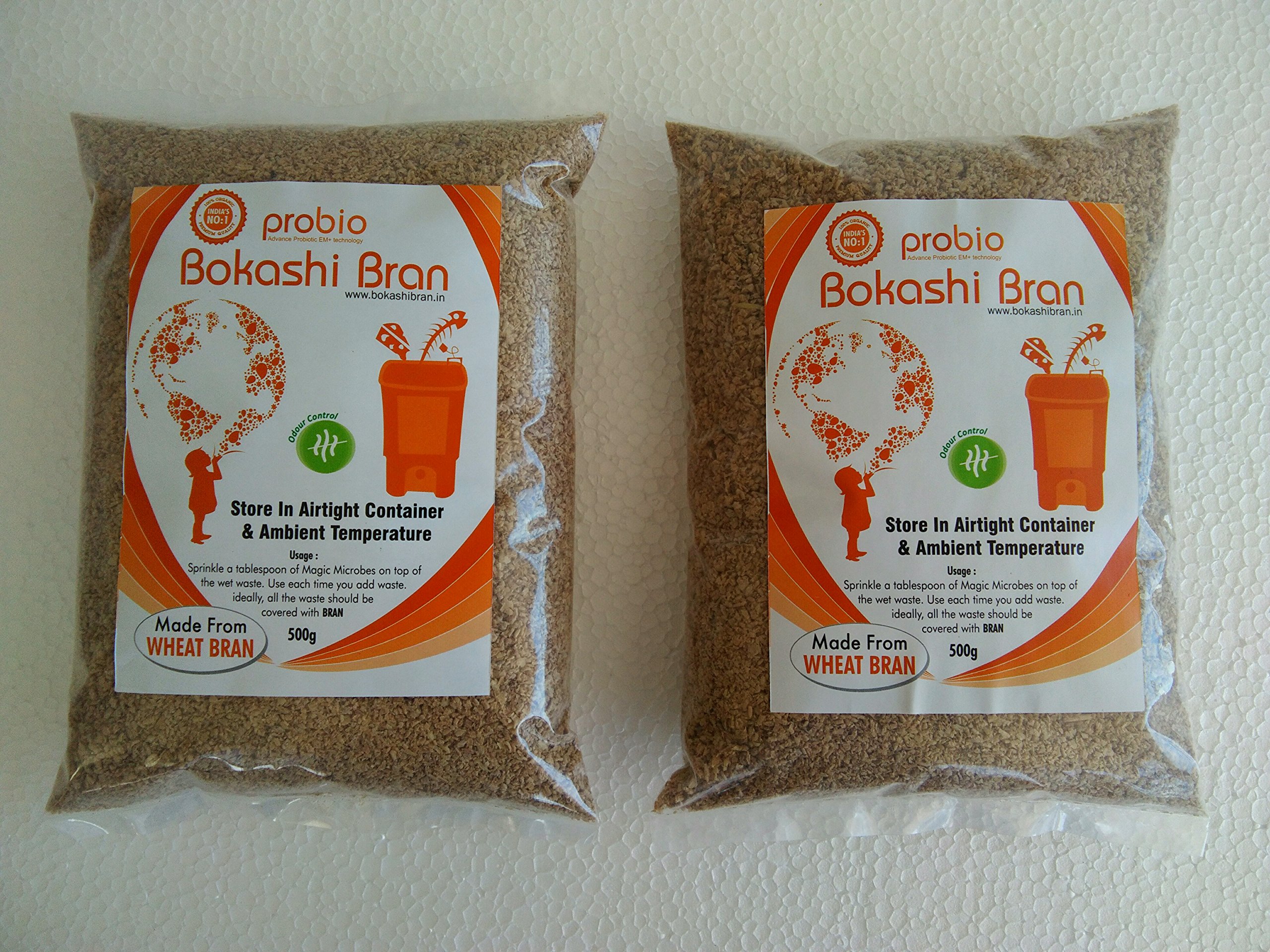 Bokashi Bran for Bokashi Bin Wheat Bran 2 x 500g Packs Composting Accelarator-picture-10