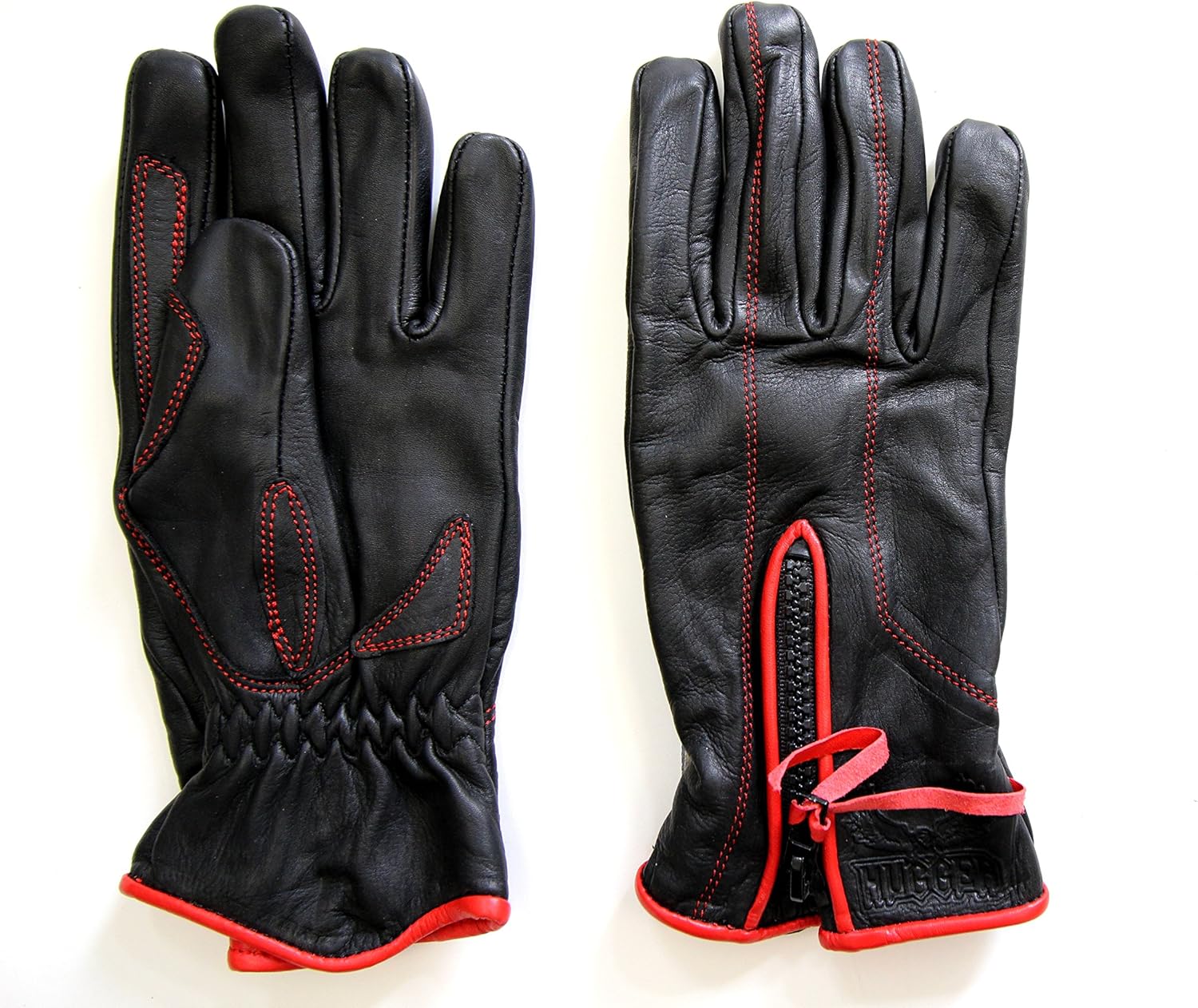 Hugger Ladies Lightly Lined Water Resistant Leather Motorcycle or Driving Glove