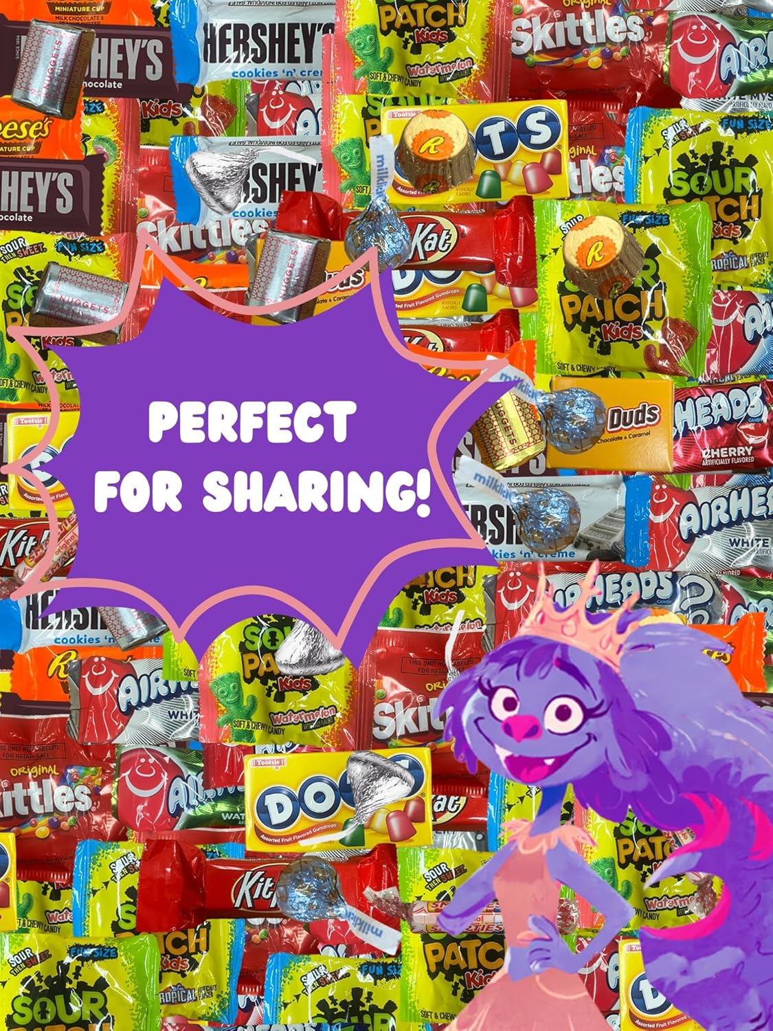 Chocolate and Candy Variety Pack - 5 LB Assorted Chocolates and Candies Bulk - Big Candy Bag Mix - Bulk Individually Wrapped Variety CandyBag - Mother's Day