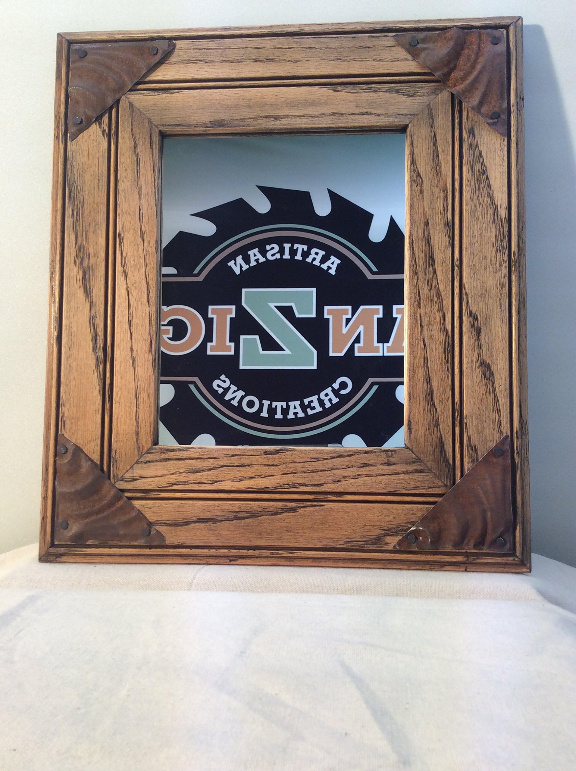 recycled wood miirror