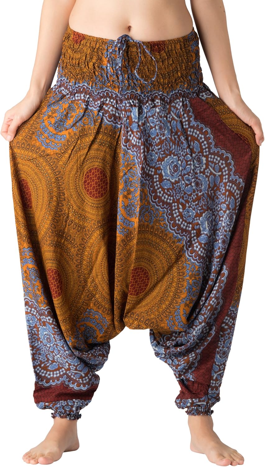 B BANGKOK PANTS Women's Harem Pants Jumpsuit Hippie Clothes - Image 3