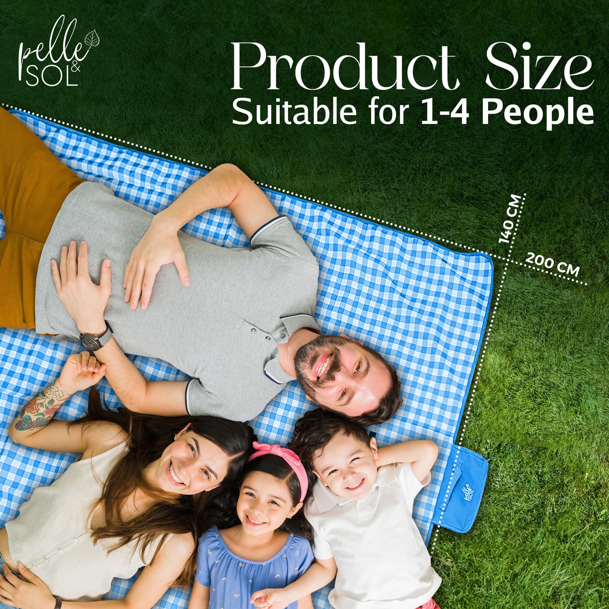 Tappetino Da Picnico Impermeabile 140x200cm - Per Spiaggia E Campeggio - Foto 7