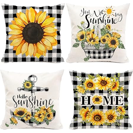 sunflower pillow cases