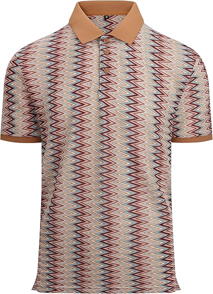 Alex Vando Mens Lace Polo Shirts Fashion Vibrant Short Sleeve Casual Shirts for Men