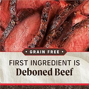 Merrick Premium Grain Free Dry Adult Dog Food, Wholesome And Natural Kibble With Beef, Bison And Sweet Potato - 22.0 lb. Bag